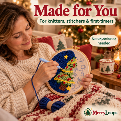 Christmas Punch Needle Kit for Beginners